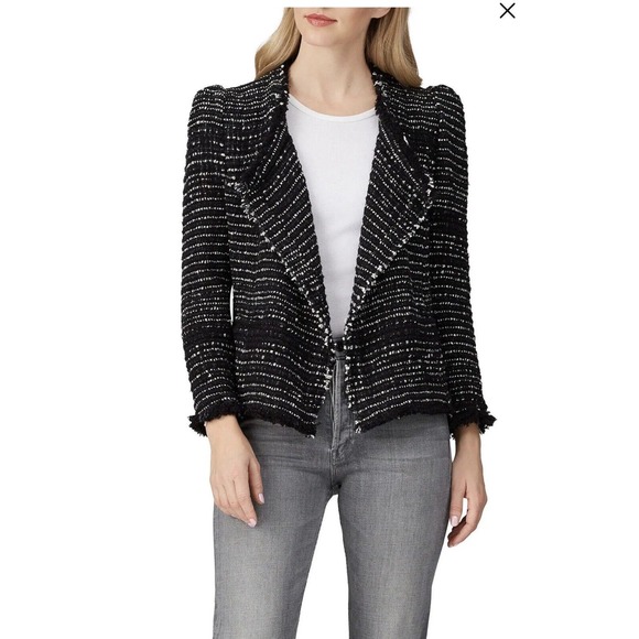 IRO Diana Tweed Jacket Subtle Frye Under Left Armpit. See Photo Size 36 US8 - Picture 1 of 9